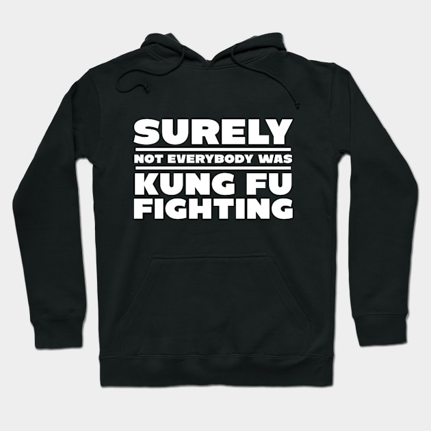 Surely not everybody was kung fu fighting Hoodie by colorsplash